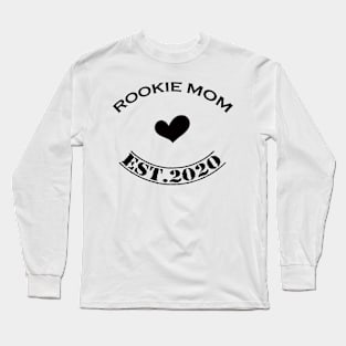 Rookie mom black Long Sleeve T-Shirt